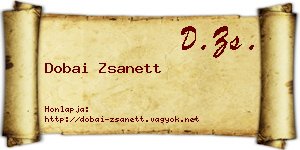 Dobai Zsanett névjegykártya