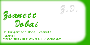 zsanett dobai business card